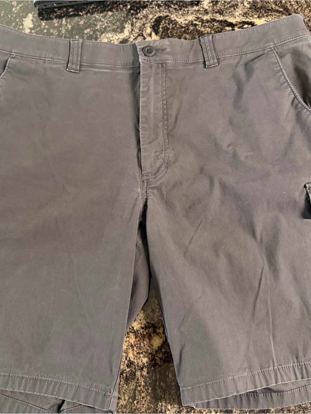 Haggar Men's Cargo Shorts in Charcoal Gray